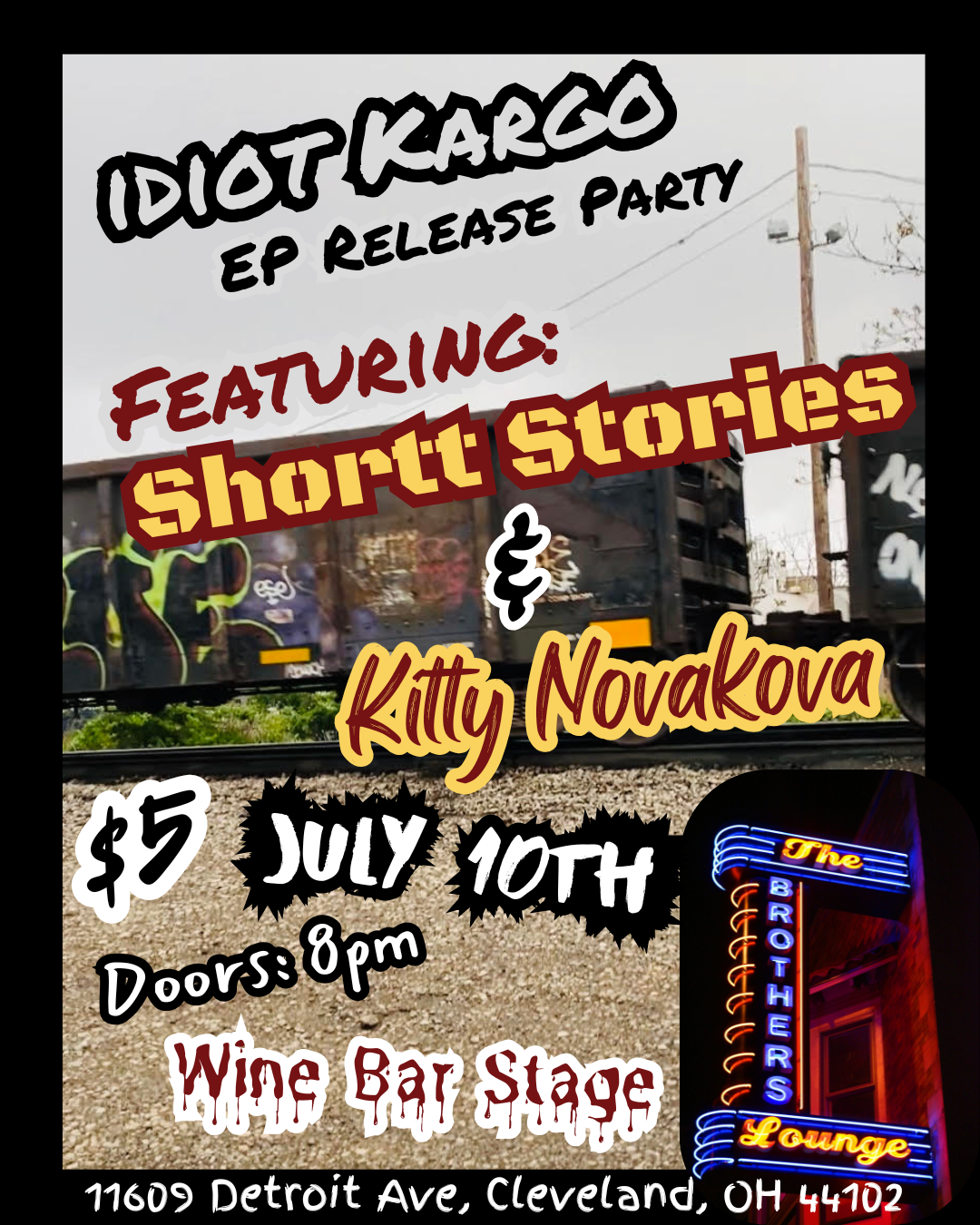 July 10th EP Release Party flyer